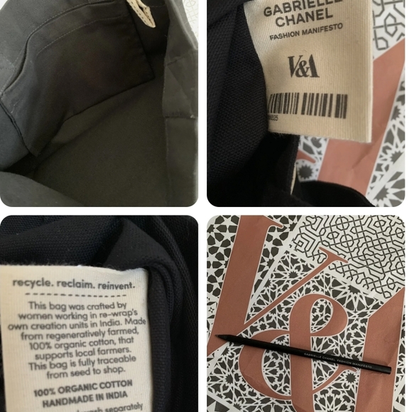Gabrielle Chanel black tote bag V&A - Picture 3 of 3